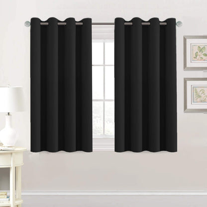 H.VERSAILTEX Blackout Curtains for Bedroom Thermal Insulated Room Darkening Living Room Curtains 63 Inch Long Grommet Privacy Protection Window Curtain Panels/Drapes for Nursery,2 Panels,Ivory/Cream