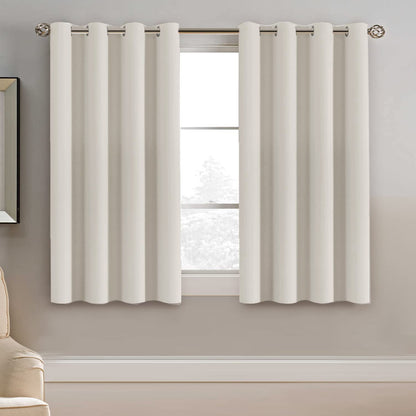 H.VERSAILTEX 100% Blackout Curtains for Bedroom Black Out Curtains 96 inch Thermal Insulated Long Blackout Curtains for Living Room, Energy Saving Curtains for Patio Door Grommet (1 Panel, Jet Black)