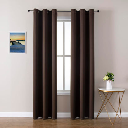 ChrisDowa Blackout Curtains for Bedroom and Living Room 63 Inches Long