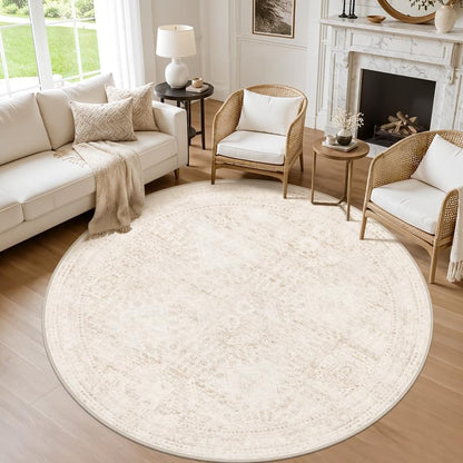 8x10 Area Rugs Living Room: Bedroom Neutral Washable Carpet Beige