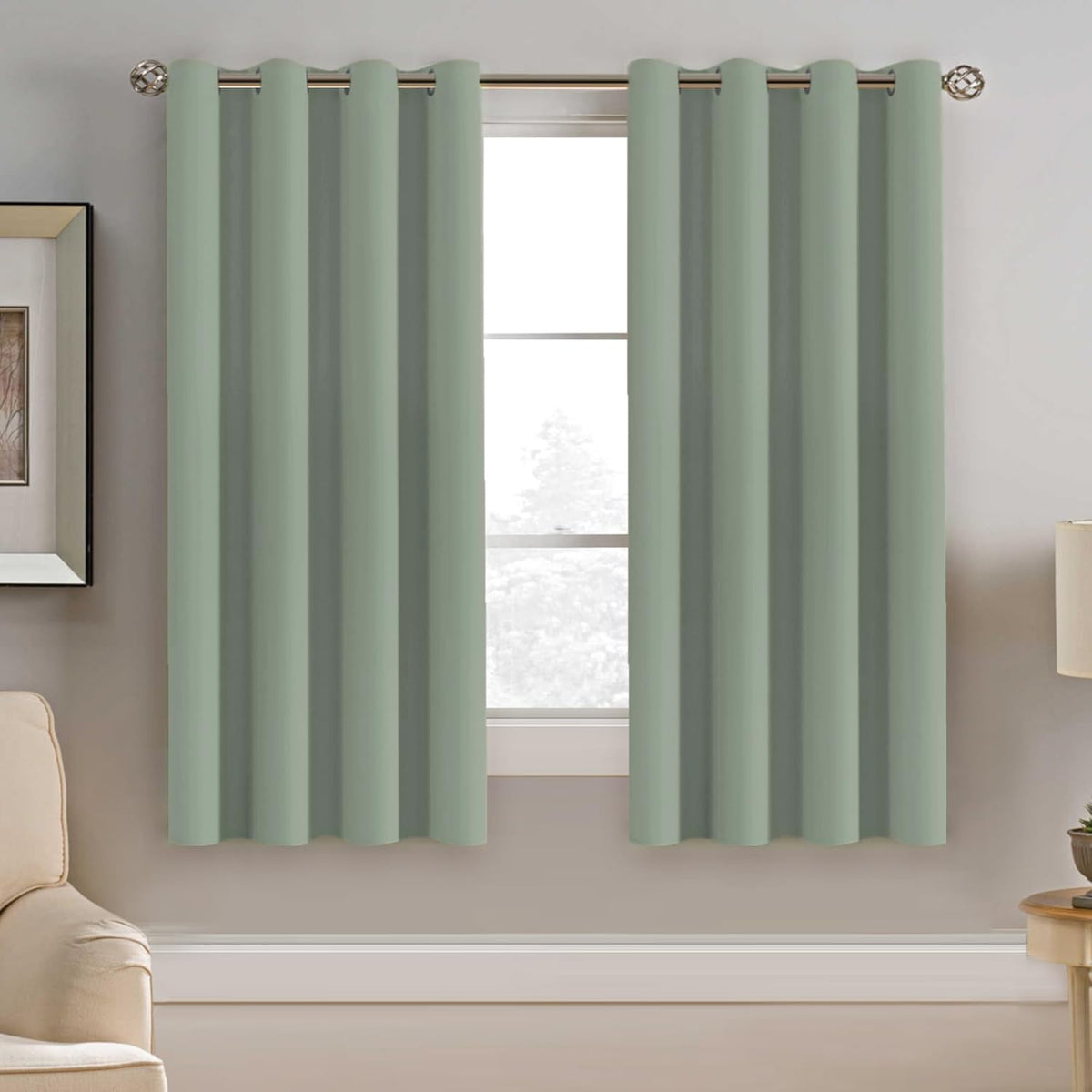 H.VERSAILTEX 100% Blackout Curtains for Bedroom Black Out Curtains 96 inch Thermal Insulated Long Blackout Curtains for Living Room, Energy Saving Curtains for Patio Door Grommet (1 Panel, Jet Black)