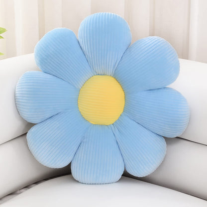 Sioloc Flower Shaped Throw Pillow Butt Cushion, Seating Cushion, Cute Room Decor & Plush Pillow for Bedroom Sofa Chair (Blush, 15.7")