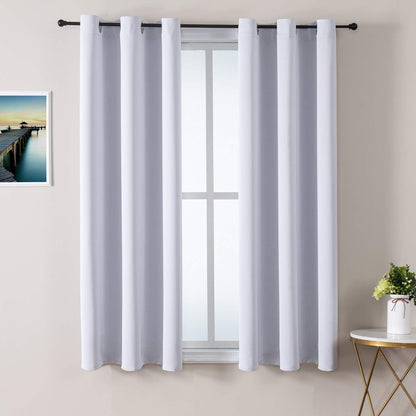 ChrisDowa Blackout Curtains for Bedroom and Living Room 63 Inches Long