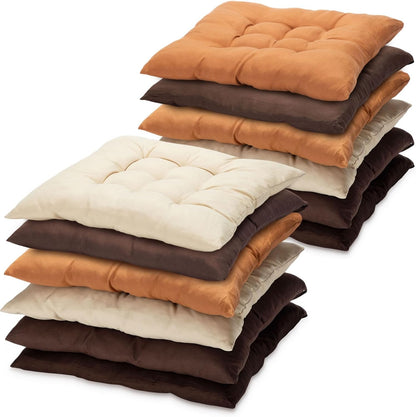12 Pcs Bulk Floor Pillows Cushion for Kids Classroom,Coffee Color,Square