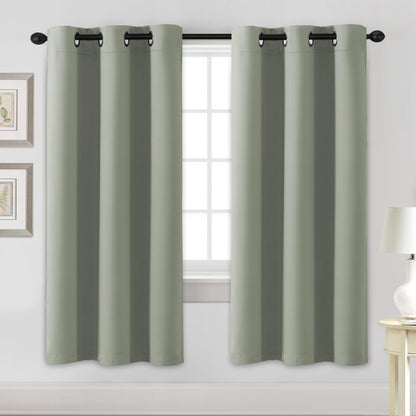 H.VERSAILTEX Blackout Curtains for Bedroom Thermal Insulated Room Darkening Living Room Curtains 63 Inch Long Grommet Privacy Protection Window Curtain Panels/Drapes for Nursery,2 Panels,Ivory/Cream