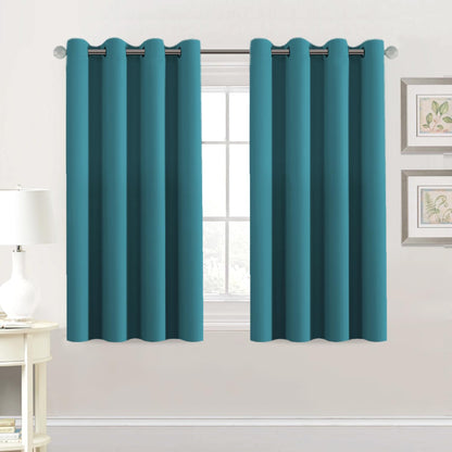 H.VERSAILTEX Blackout Curtains for Bedroom Thermal Insulated Room Darkening Living Room Curtains 63 Inch Long Grommet Privacy Protection Window Curtain Panels/Drapes for Nursery,2 Panels,Ivory/Cream