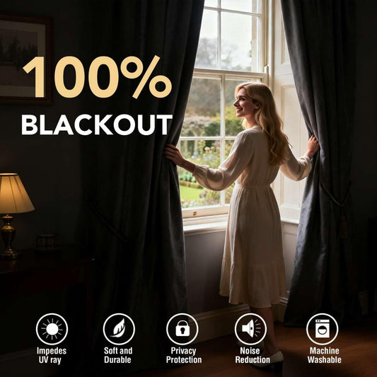 H.VERSAILTEX 100% Blackout Curtains for Bedroom 84 Inches Long Grommet Linen Face Full Light Blocking Curtain Drapes for Living Room Thermal Linen Look Curtains 2 Panels Set, 52" W x 84" L, Navy