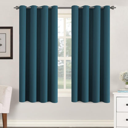 H.VERSAILTEX Blackout Curtains for Bedroom Thermal Insulated Room Darkening Living Room Curtains 63 Inch Long Grommet Privacy Protection Window Curtain Panels/Drapes for Nursery,2 Panels,Ivory/Cream
