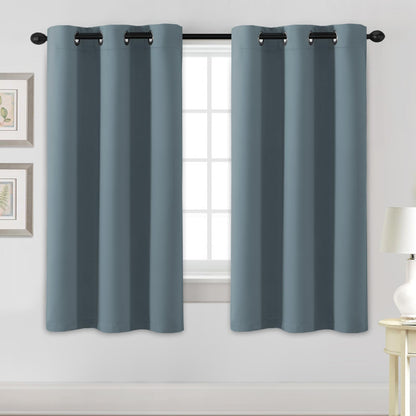 H.VERSAILTEX Blackout Curtains for Bedroom Thermal Insulated Room Darkening Living Room Curtains 63 Inch Long Grommet Privacy Protection Window Curtain Panels/Drapes for Nursery,2 Panels,Ivory/Cream