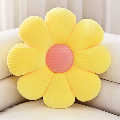 Sioloc Flower Pillow Shaped Throw Pillow Butt Cushion Flower Floor Pillow,Seating Cushion,Cute Room Decor & Plush Pillow for Bedroom Sofa Chair(Green,15.7'')