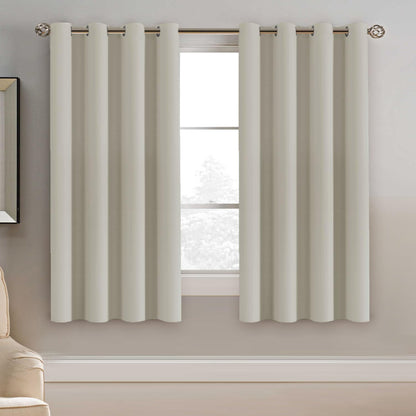 H.VERSAILTEX 100% Blackout Curtains for Bedroom Black Out Curtains 96 inch Thermal Insulated Long Blackout Curtains for Living Room, Energy Saving Curtains for Patio Door Grommet (1 Panel, Jet Black)