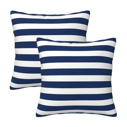 Stripe Black and White Farmhouse Throw Pillow Covers 18x18 in Pillow Case Soft Outdoor Pillow case Cushion Covers Set of 2 for Sofa Bed Bedroom Car Chair Living Room Home Decorative