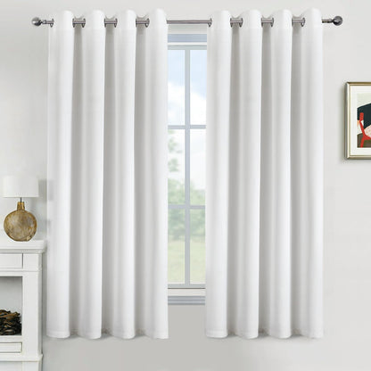 MIULEE Light Pink Blackout Bedroom Curtains Drapes 84 Inch Long 52"x84"