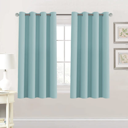 H.VERSAILTEX Blackout Curtains for Bedroom Thermal Insulated Room Darkening Living Room Curtains 63 Inch Long Grommet Privacy Protection Window Curtain Panels/Drapes for Nursery,2 Panels,Ivory/Cream