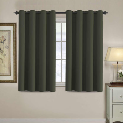 H.VERSAILTEX 100% Blackout Curtains for Bedroom Black Out Curtains 96 inch Thermal Insulated Long Blackout Curtains for Living Room, Energy Saving Curtains for Patio Door Grommet (1 Panel, Jet Black)