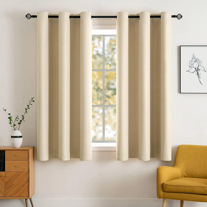 MIULEE Light Pink Blackout Bedroom Curtains Drapes 84 Inch Long 52"x84"