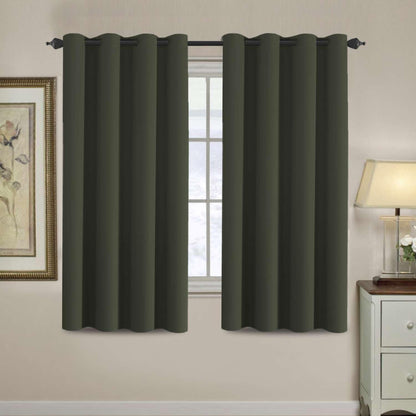 H.VERSAILTEX 100% Blackout Curtains for Bedroom Black Out Curtains 96 inch Thermal Insulated Long Blackout Curtains for Living Room, Energy Saving Curtains for Patio Door Grommet (1 Panel, Jet Black)