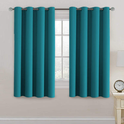 H.VERSAILTEX 100% Blackout Curtains for Bedroom Black Out Curtains 96 inch Thermal Insulated Long Blackout Curtains for Living Room, Energy Saving Curtains for Patio Door Grommet (1 Panel, Jet Black)