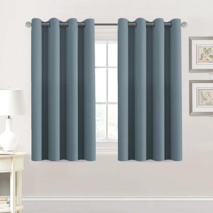 H.VERSAILTEX Blackout Curtains for Bedroom Thermal Insulated Room Darkening Living Room Curtains 63 Inch Long Grommet Privacy Protection Window Curtain Panels/Drapes for Nursery,2 Panels,Ivory/Cream