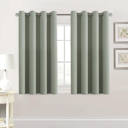 H.VERSAILTEX Blackout Curtains for Bedroom Thermal Insulated Room Darkening Living Room Curtains 63 Inch Long Grommet Privacy Protection Window Curtain Panels/Drapes for Nursery,2 Panels,Ivory/Cream