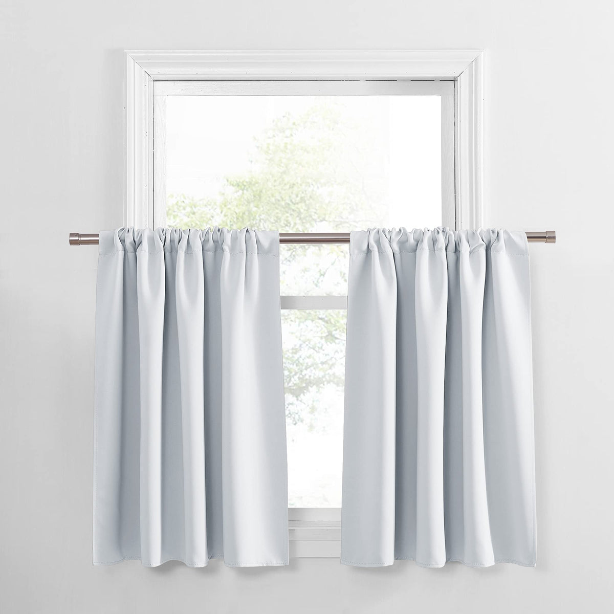 PONY DANCE Black Out Curtains 72 inch Long, Black, 2 Panels