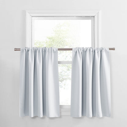 PONY DANCE Black Out Curtains 72 inch Long, Black, 2 Panels