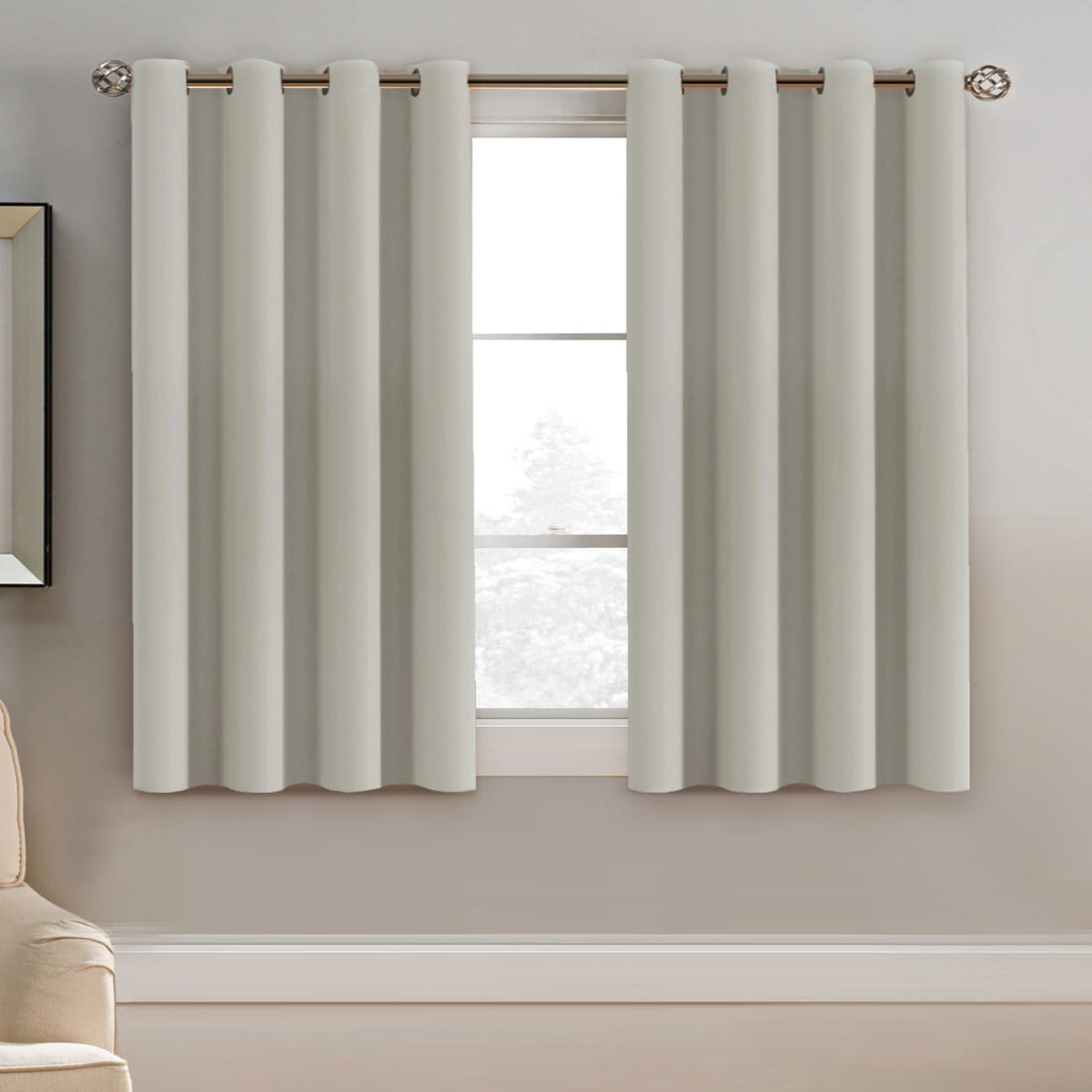 H.VERSAILTEX 100% Blackout Curtains for Bedroom Black Out Curtains 96 inch Thermal Insulated Long Blackout Curtains for Living Room, Energy Saving Curtains for Patio Door Grommet (1 Panel, Jet Black)