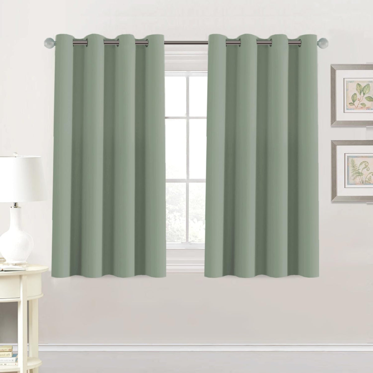 H.VERSAILTEX 100% Blackout Curtains for Bedroom Black Out Curtains 96 inch Thermal Insulated Long Blackout Curtains for Living Room, Energy Saving Curtains for Patio Door Grommet (1 Panel, Jet Black)