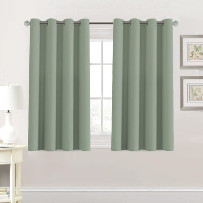 H.VERSAILTEX 100% Blackout Curtains for Bedroom Black Out Curtains 96 inch Thermal Insulated Long Blackout Curtains for Living Room, Energy Saving Curtains for Patio Door Grommet (1 Panel, Jet Black)