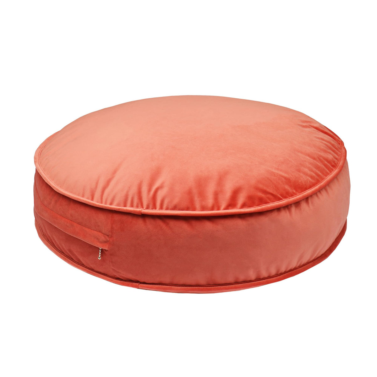 Round Floor Pillow Cover Velvet Throw Seating Pouf Yoga Meditation Cushion Plush Case Reading Room Decor Cover Only (25.6IN, Green)