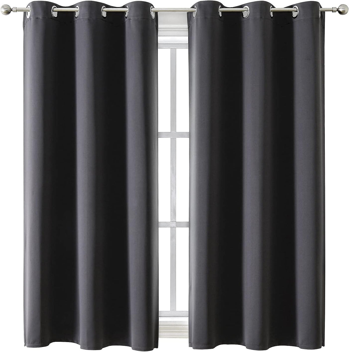 ChrisDowa Blackout Curtains for Bedroom and Living Room 63 Inches Long