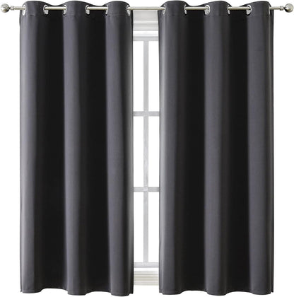 ChrisDowa Blackout Curtains for Bedroom and Living Room 63 Inches Long