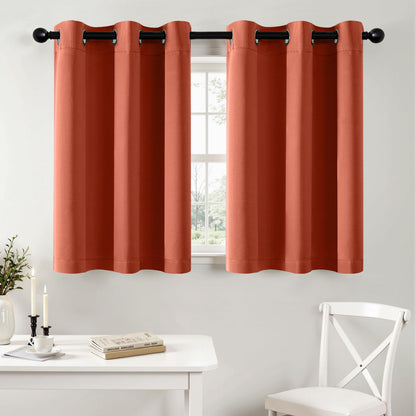 MIULEE Blackout Curtains for Bedroom 2 Panels 40 x 63 Inch Long Dark Grey