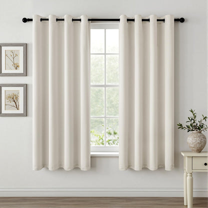 MIULEE Light Pink Blackout Bedroom Curtains Drapes 84 Inch Long 52"x84"