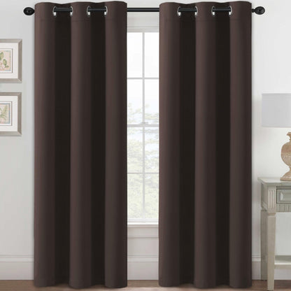 H.VERSAILTEX Blackout Curtains for Bedroom Thermal Insulated Room Darkening Living Room Curtains 63 Inch Long Grommet Privacy Protection Window Curtain Panels/Drapes for Nursery,2 Panels,Ivory/Cream