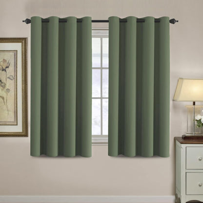 H.VERSAILTEX 100% Blackout Curtains for Bedroom Black Out Curtains 96 inch Thermal Insulated Long Blackout Curtains for Living Room, Energy Saving Curtains for Patio Door Grommet (1 Panel, Jet Black)