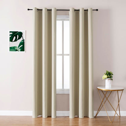 ChrisDowa Blackout Curtains for Bedroom and Living Room 63 Inches Long