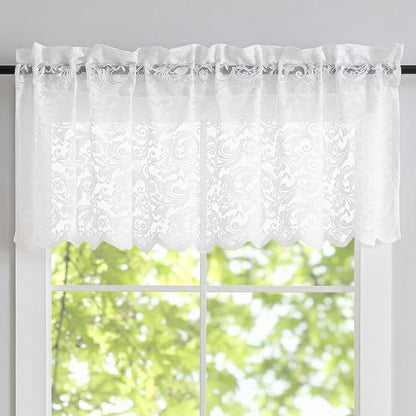 ALIGOGO Black Lace Curtains for Living Room, Gothic Decor, 52W x 84L Inch