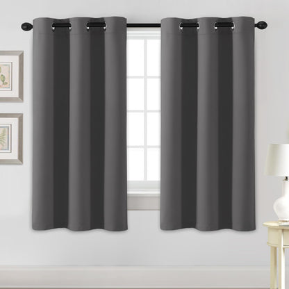 H.VERSAILTEX Blackout Curtains for Bedroom Thermal Insulated Room Darkening Living Room Curtains 63 Inch Long Grommet Privacy Protection Window Curtain Panels/Drapes for Nursery,2 Panels,Ivory/Cream