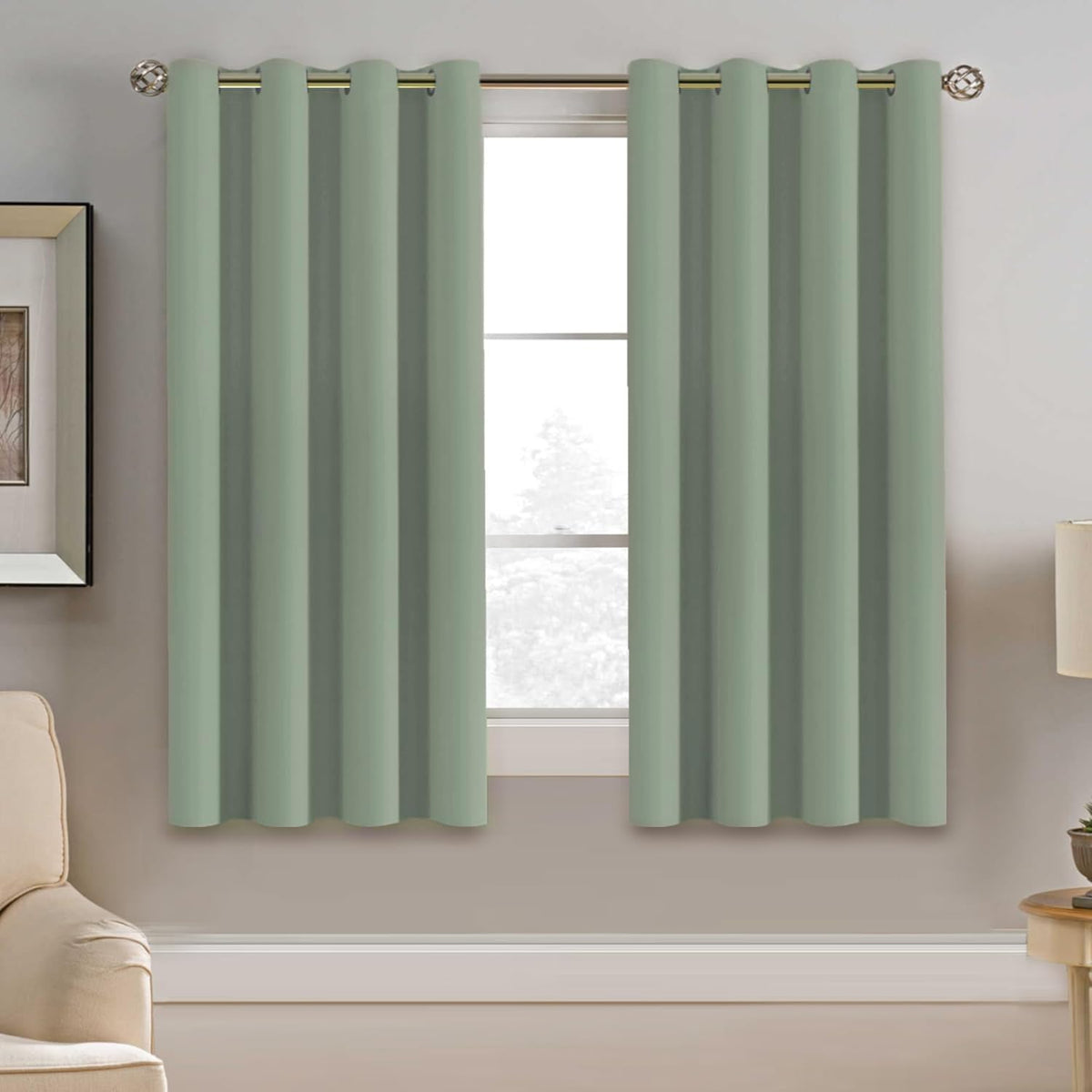 H.VERSAILTEX 100% Blackout Curtains for Bedroom Black Out Curtains 96 inch Thermal Insulated Long Blackout Curtains for Living Room, Energy Saving Curtains for Patio Door Grommet (1 Panel, Jet Black)
