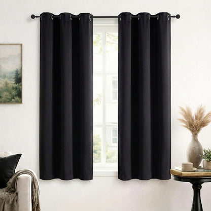 Simplebrand Sage Green Blackout Curtains 84 Inch Length 2 Panels Set for Bedroom/Living Room, Solid Room Darkening Thermal Insulated Grommet Energy Saving Window Treatment Drapes, Each 52" Wide