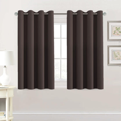 H.VERSAILTEX Blackout Curtains for Bedroom Thermal Insulated Room Darkening Living Room Curtains 63 Inch Long Grommet Privacy Protection Window Curtain Panels/Drapes for Nursery,2 Panels,Ivory/Cream