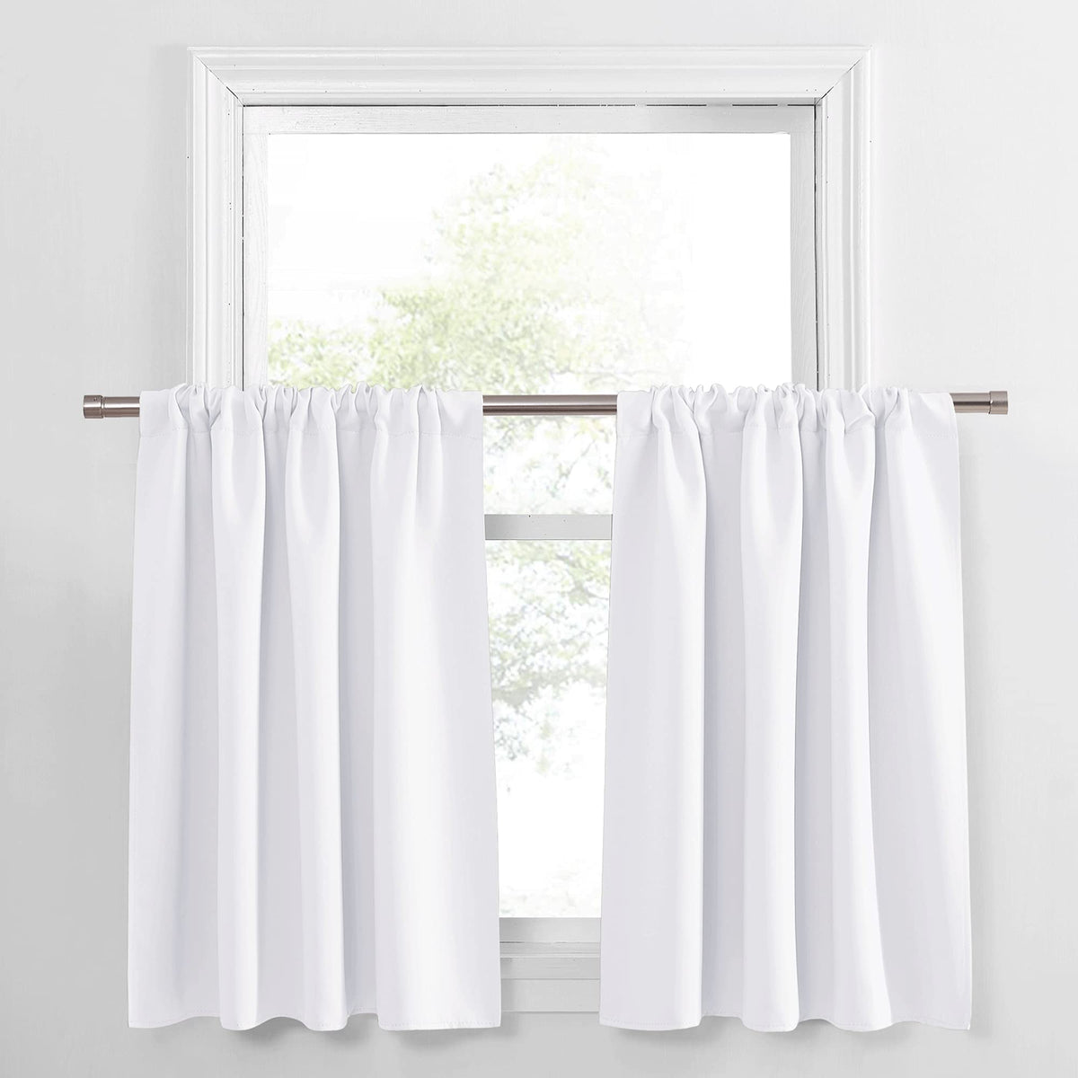 PONY DANCE Black Out Curtains 72 inch Long, Black, 2 Panels