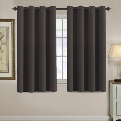 H.VERSAILTEX 100% Blackout Curtains for Bedroom Black Out Curtains 96 inch Thermal Insulated Long Blackout Curtains for Living Room, Energy Saving Curtains for Patio Door Grommet (1 Panel, Jet Black)
