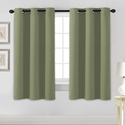 H.VERSAILTEX Blackout Curtains for Bedroom Thermal Insulated Room Darkening Living Room Curtains 63 Inch Long Grommet Privacy Protection Window Curtain Panels/Drapes for Nursery,2 Panels,Ivory/Cream