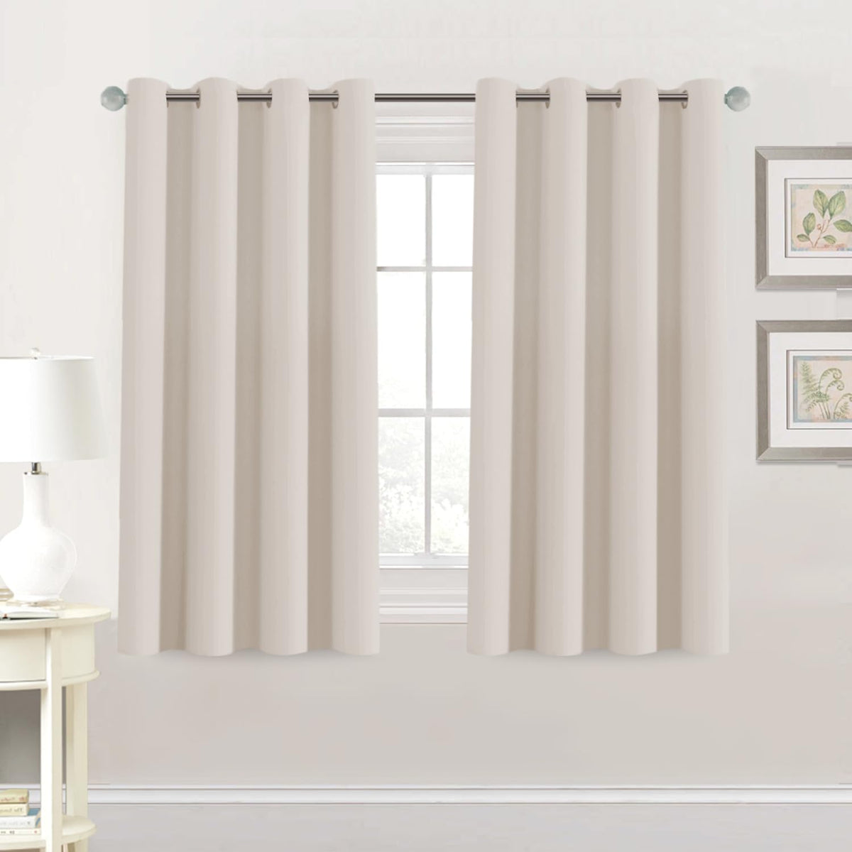 H.VERSAILTEX 100% Blackout Curtains for Bedroom Black Out Curtains 96 inch Thermal Insulated Long Blackout Curtains for Living Room, Energy Saving Curtains for Patio Door Grommet (1 Panel, Jet Black)