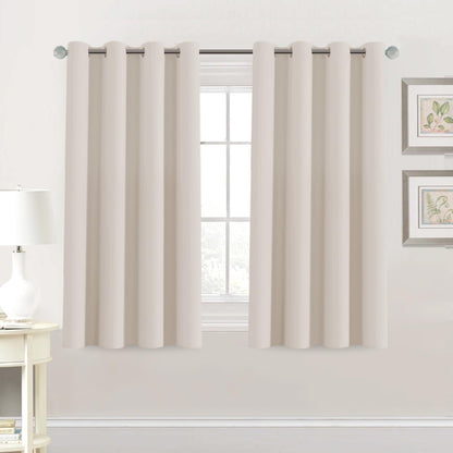 H.VERSAILTEX 100% Blackout Curtains for Bedroom Black Out Curtains 96 inch Thermal Insulated Long Blackout Curtains for Living Room, Energy Saving Curtains for Patio Door Grommet (1 Panel, Jet Black)