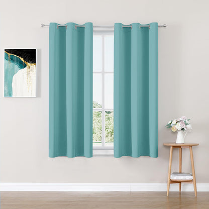 ChrisDowa Blackout Curtains for Bedroom and Living Room 63 Inches Long