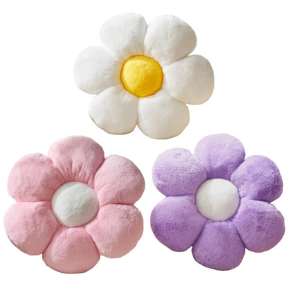 Flower Pillow,15.7In Cute Daisy Pillow Pink Throw Pillows