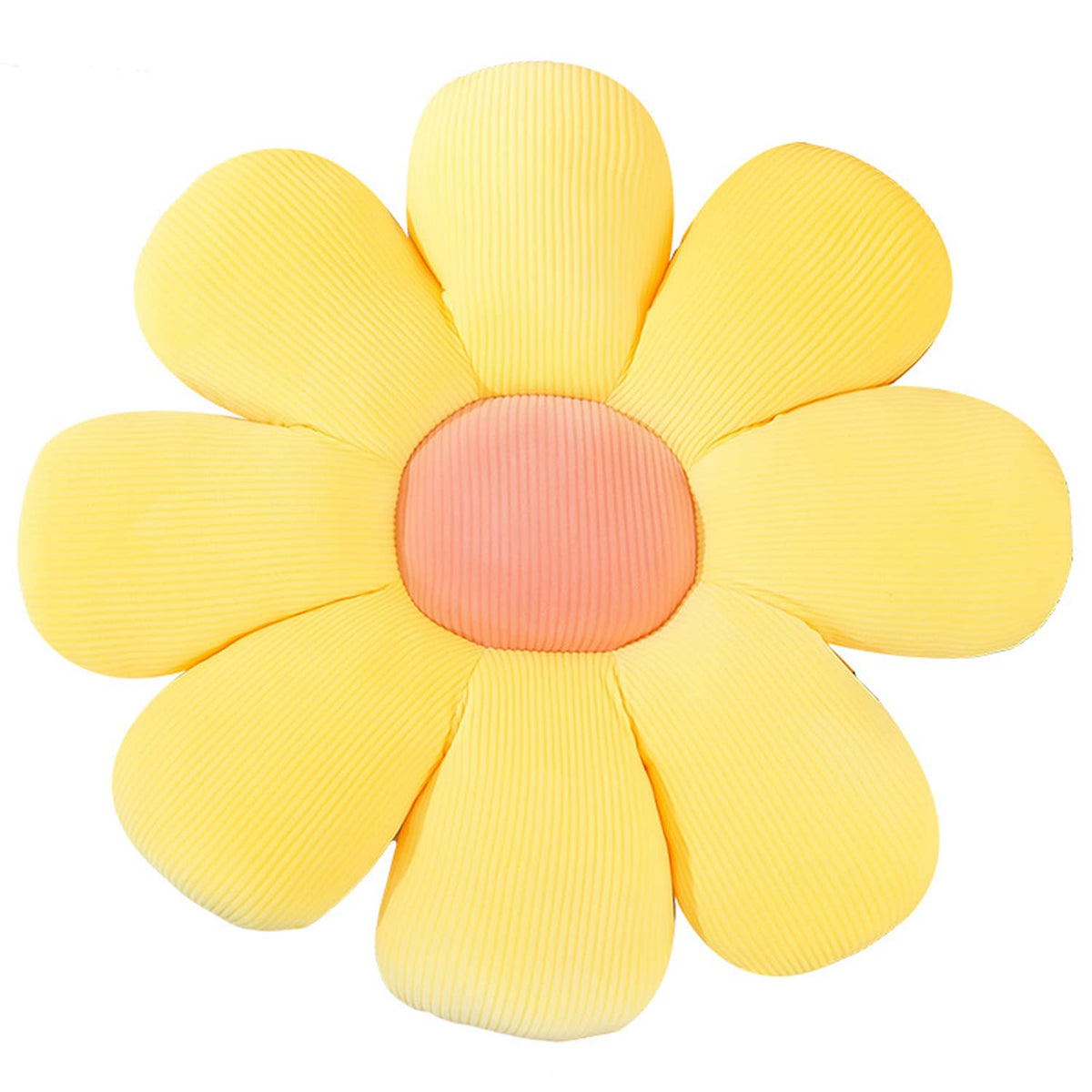 Flower Pillow, Flower Shaped Throw Pillow Floor Pillow Soft Seating Cushion Room Decor Plush Pillow for Bedroom, Sofa, Bed, Reading (15 inch, Green)